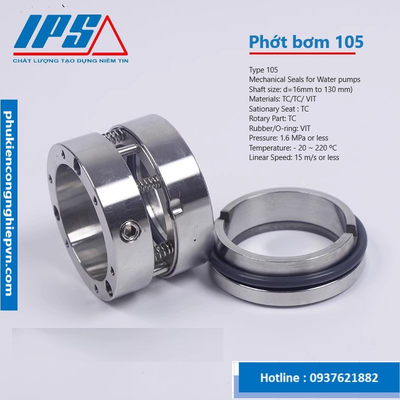 Phớt máy bơm 105 6